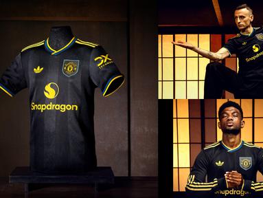 Manchester United merilis jersey ketiga mereka untuk musim 2025/2026. (@ManUtd)