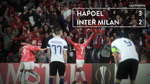 Inter Milan secara mengejutkan kalah dari Hapoel Beer Sheva 2-3 di matchday kelima Grup K Liga Europa