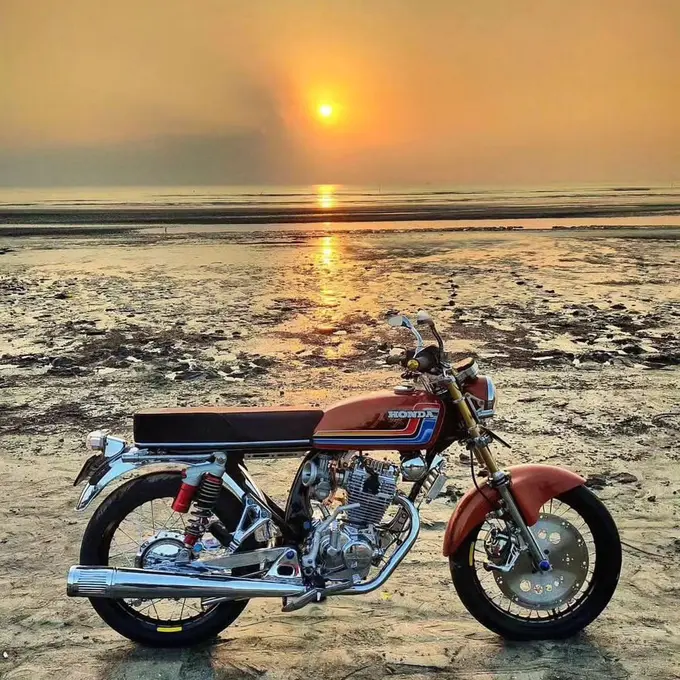 10 Potret Modifikasi Honda CB Herex Style, Ciri Khas Modif Klasik Ala