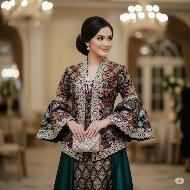 Batik Lengan Terompet Bordir