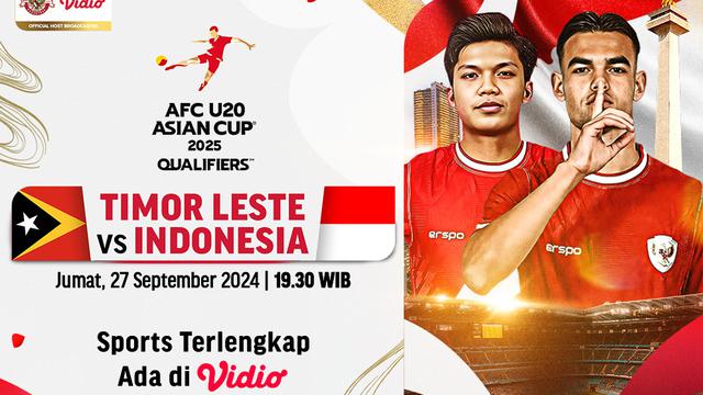 AFC U20 Asian Cup Qualifiers 2025: Timor-Leste U20 vs Indonesia U20 di Vidio