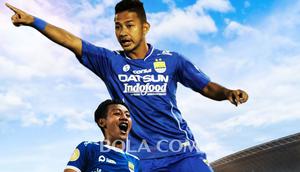 Persib Bandung - Beckham Putra dan Gian Zola (Bola.com/Adreanus Titus)