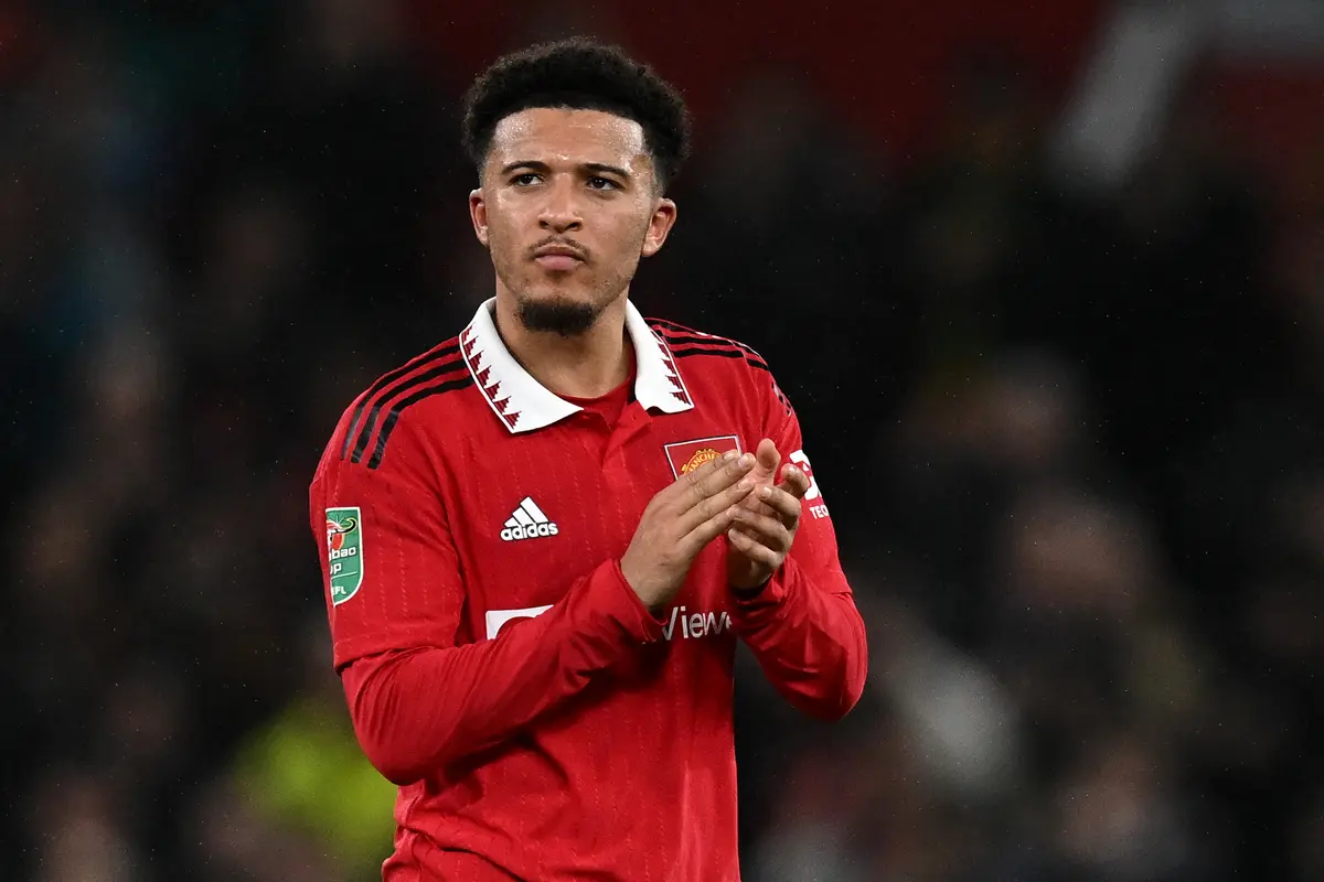 Ekspresi Jadon Sancho saat Kembali Merumput Bersama Manchester United