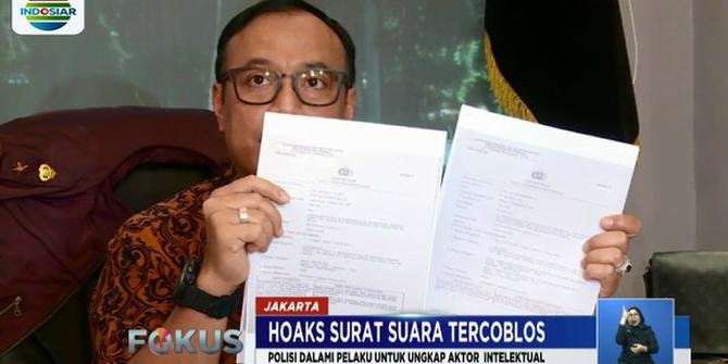 Peran Penyebar Hoaks Surat Suara Dicoblos, Terima Konten dan Menyebarkan