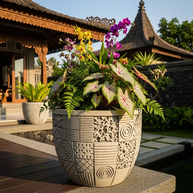 Model Pot Bunga untuk Teras Rumah