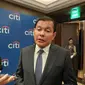 CEO Citibank, N.A., Indonesia alias Citi Indonesia Batara Sianturi dalam konferensi pers, di Jakarta, Senin (13/11/2023). (Arief/Liputan6.com)