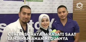 Soraya Larasati melahirkan anak keduanya dengan proses persalinan caesar.