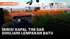 Kapal Tim SAR Dilempari Batu Oleh Warga Desa Tokaka