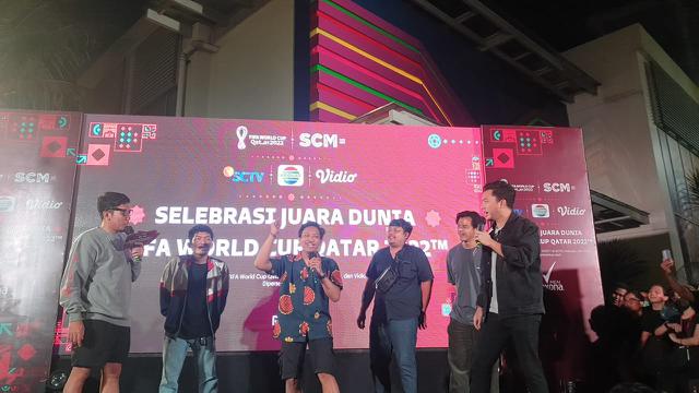 Lautan Penonton Ramaikan Selebrasi Juara Dunia Final FIFA World Cup Qatar 2022 di Bekasi