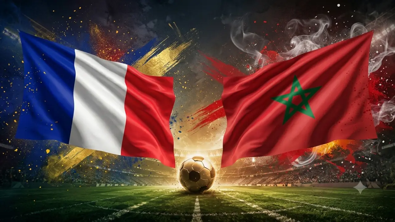 Ilustrasi Prancis Vs Maroko
