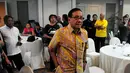 Politisi senior Partai Golkar Akbar Tanjung menghadiri silaturahmi 50 tahun Partai Golkar dan menyongsong Munas IX di Jakarta, Kamis (30/10/2014). (Liputan6.com/Johan Tallo)