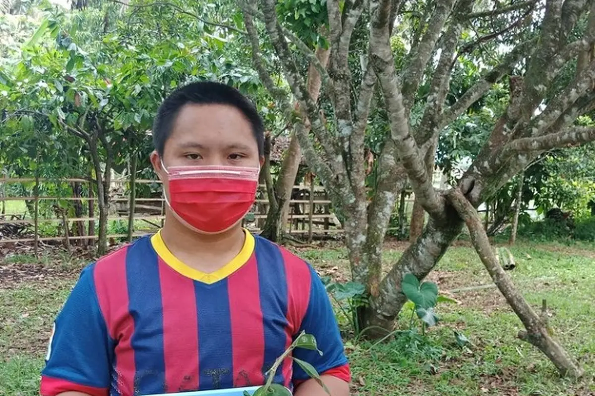 Imansyah Aditya Fitri penyandang Down Syndrome.