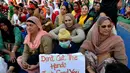 Para petani ambil bagian dalam aksi unjuk rasa di perbatasan Delhi-Haryana Singhu di India (9/12/2020). Para petani yang menentang tiga undang-undang pertanian baru pada Rabu (9/12) menolak proposal pemerintah India. (Xinhua/Str)