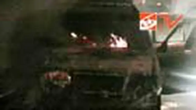 Mobil Terbakar, Seorang Sopir Tewas
