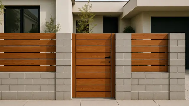 Model Pagar Rumah Minimalis dengan Batako