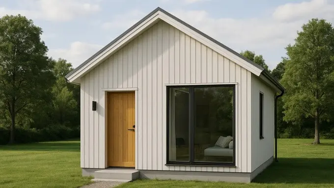 Ilustrasi Desain Rumah Bergaya Skandinavia (Sumber Gambar: Meta AI)