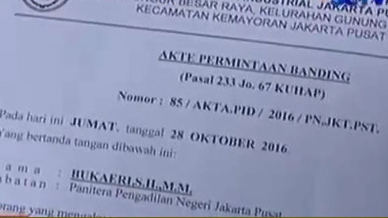 Divonis 20 Tahun, Jessica Banding ke Pengadilan Tinggi