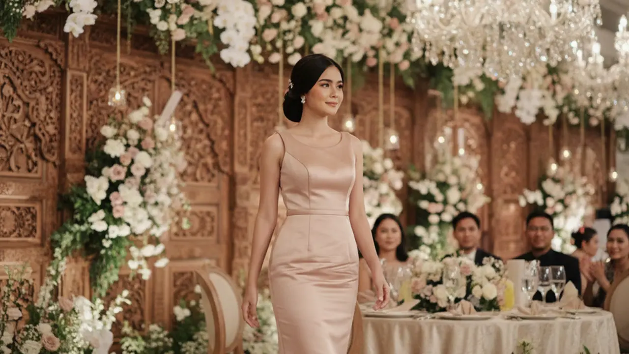 Model Baju Bridesmaid Polos yang Elegan