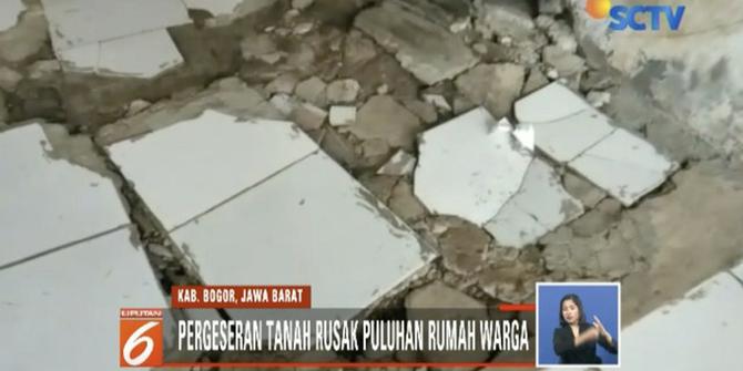Begini Kondisi Rumah Warga di Bogor yang Rusak Akibat Tanah Bergerak