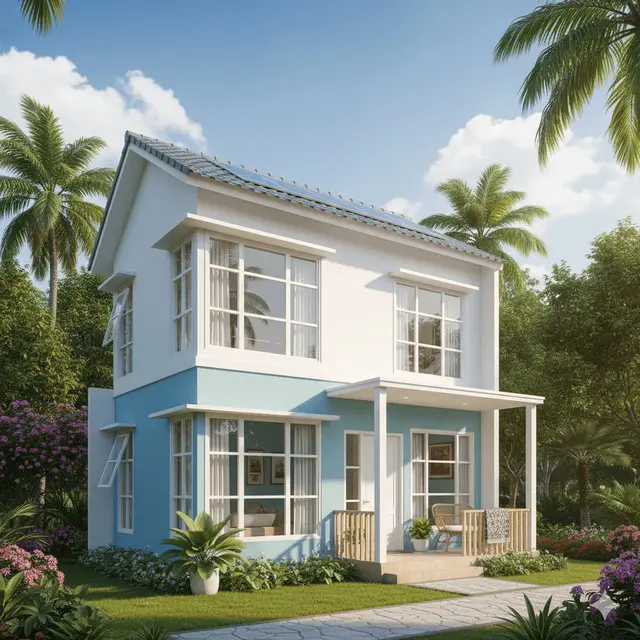 Desain Rumah Sederhana Ukuran 6x10 Meter Tampak Depan by Gemini