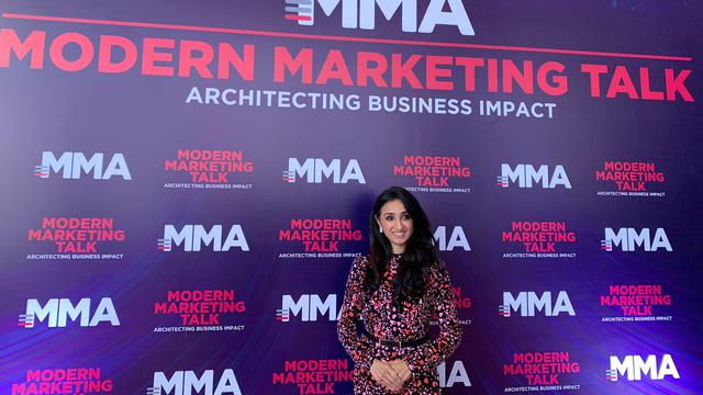 Country Head & Board of Director MMA Indonesia, Shanti Tolani dalam diskusi Modern Marketing Talk 2023 : Architecting Business Impact.