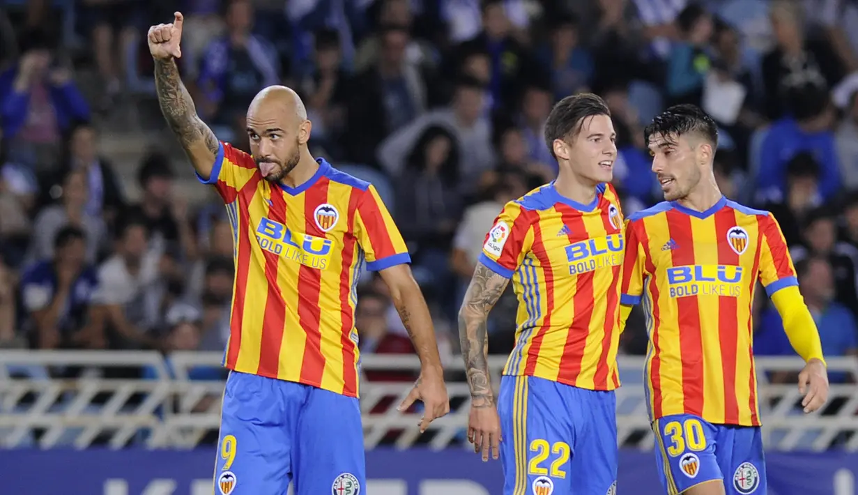 2. Simone Zaza (Valencia) - 9 Gol. (AFP/Ander Gillenea)