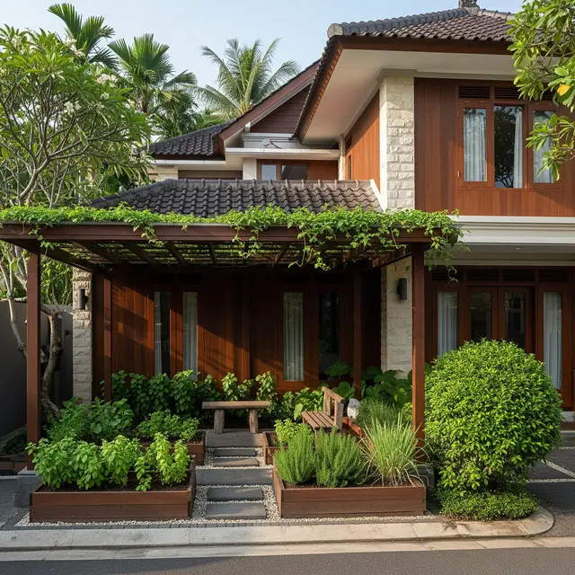 9 Ide Model Kebun Mini di Area Carport yang Masih Ada Cahaya, Asri dan Tetap Terang