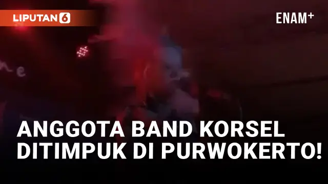 Duh! Anggota Band Punk Korea Selatan Dilempar Botol Air di Purwokerto