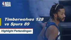 Minnesota mendominasi San Antonio selama Robert Covington mencetak 21 poin dan Karl Anthony-Towns mengemas 16 poin dan 11 rebound untuk memberi Timberwolves kemenangan di kandang.