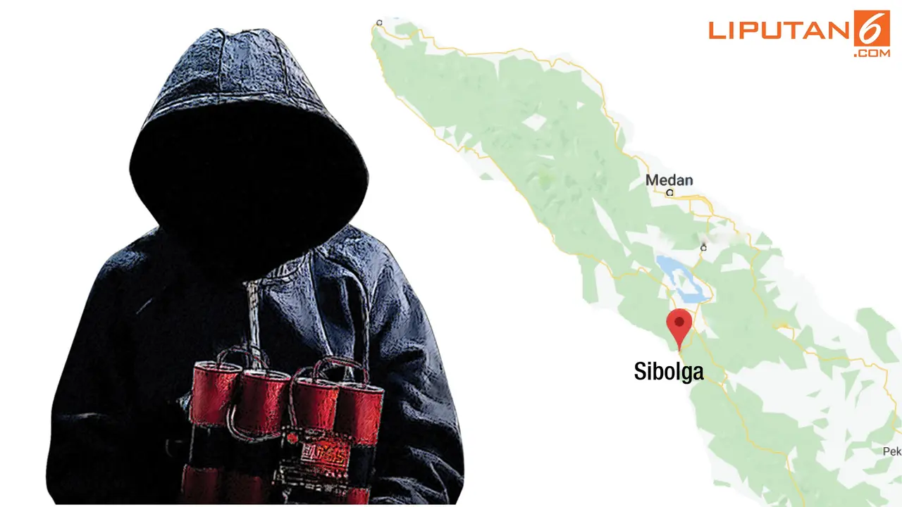 Banner Infografis Ledakan Bom di Sibolga