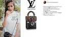 Tas kecil milik Prilly ini merek Louis Vuitton. Tas berwarna hitam ini berharga Rp 51 juta. (Foto: instagram.com/fashion_prillylatuconsina)