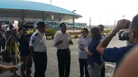 Menhub Budi Karya Sumadi tinjau Terminal Trpadu Pulau Gebang (Liputan6.com/Nanda)