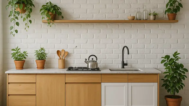 7 Model Dapur Minimalis Dinding Bata Ekspos, Tampil Natural dan Kekinian