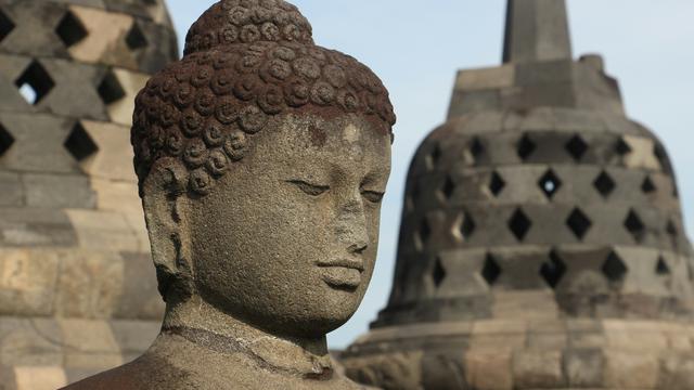 Ilustrasi peninggalan bersejarah Candi Borobudur