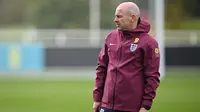 Tren performa The Three Lions sedang bagus bersama pelatih interim Lee Carsley. Jika mengalahkan Yunani, maka Timnas Inggris menang pada tiga laga berturut-turut. (AFP/Paul Ellis)