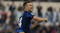 Inter Milan mampu memimpin lebih dulu melalui tendangan penalti Ivan Perisic pada menit 12. (AP/Alessandra Tarantino)