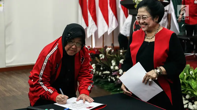 Megawati Resmi Lantik Risma