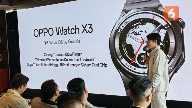 Oppo Watch X3. (Liputan6.com/ Yuslianson)