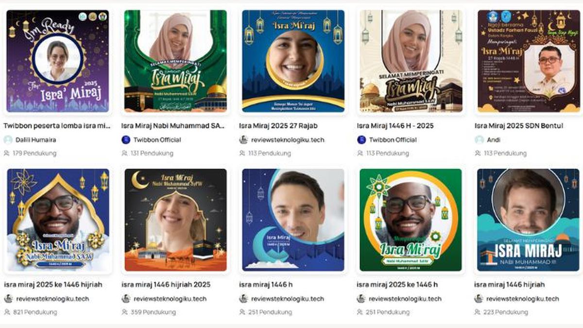 Link Twibbon Isra Miraj 2025, Cocok untuk Media Sosial