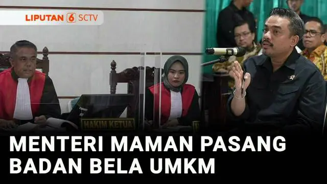 VIDEO: Bela UMKM, Menteri Maman Menangis di Depan Majelis Hakim