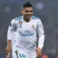 6. Casemiro - Casemiro merupakan pemain didikan Real Madrid Castilla. Pada tahun 2013 Casemiro sukses menembus skuad Real Madrid. (AFP/Franck Fife)