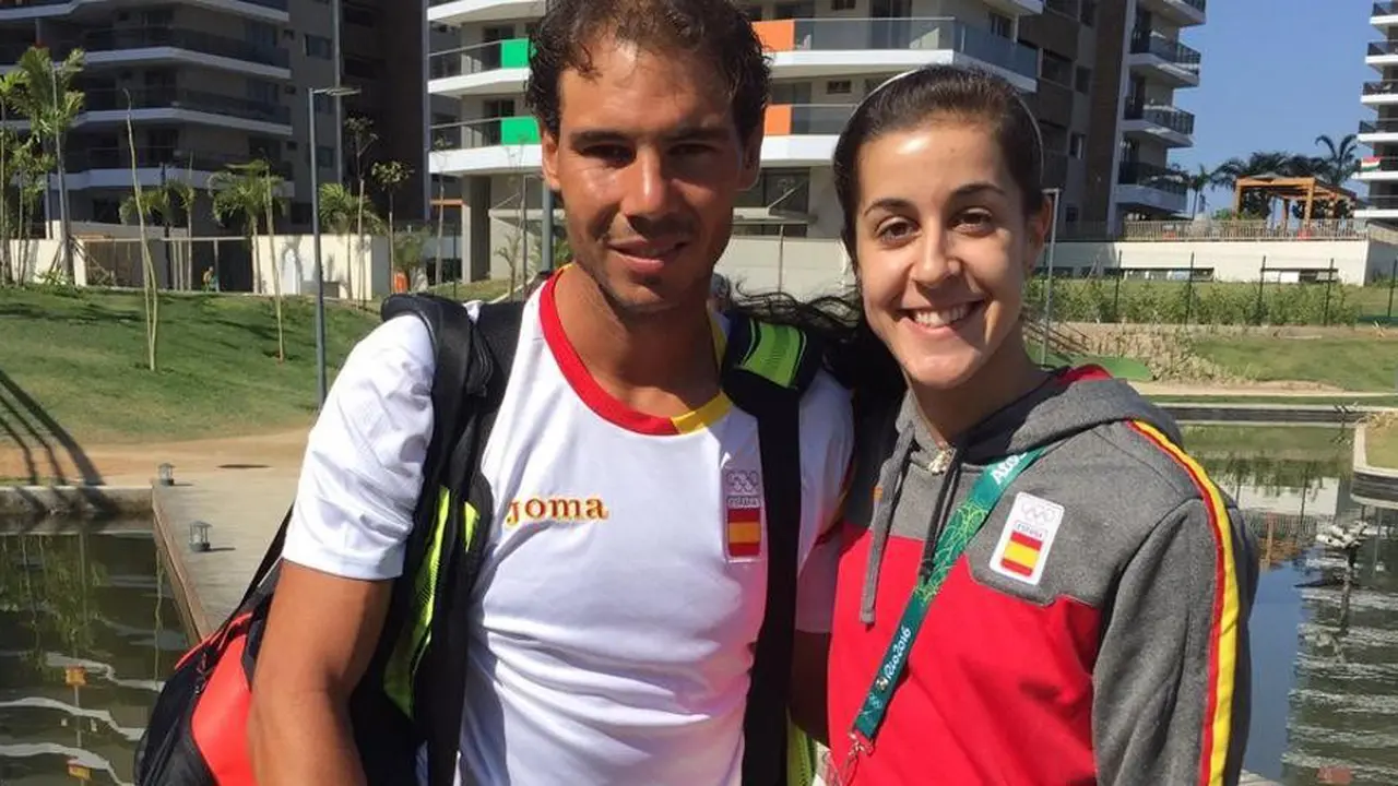 Rafael Nadal dan Carolina Marin