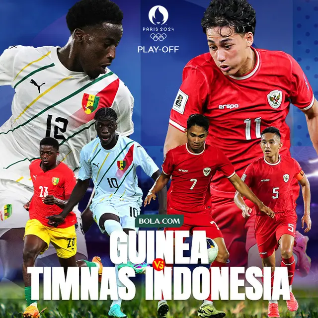 Play-off Olimpide 2024 - Ilustrasi Duel Pertandingan Guinea Vs Timnas Indonesia U-23