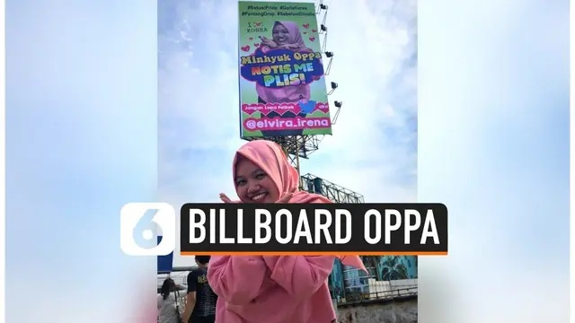 Seorang wanita asal Bekasi menyewa sebuah bilboard agar bisa terlihat oleh idolanya. Tingkah ini menjadi viral di media sosial.