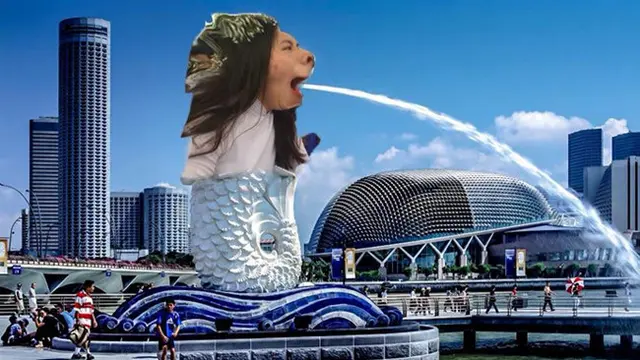 Ulah Kocak Warganet Isengi Foto Gadis yang Menguap