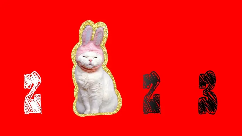 Ilustrasi shio kelinci yang beruntung di tahun 2023