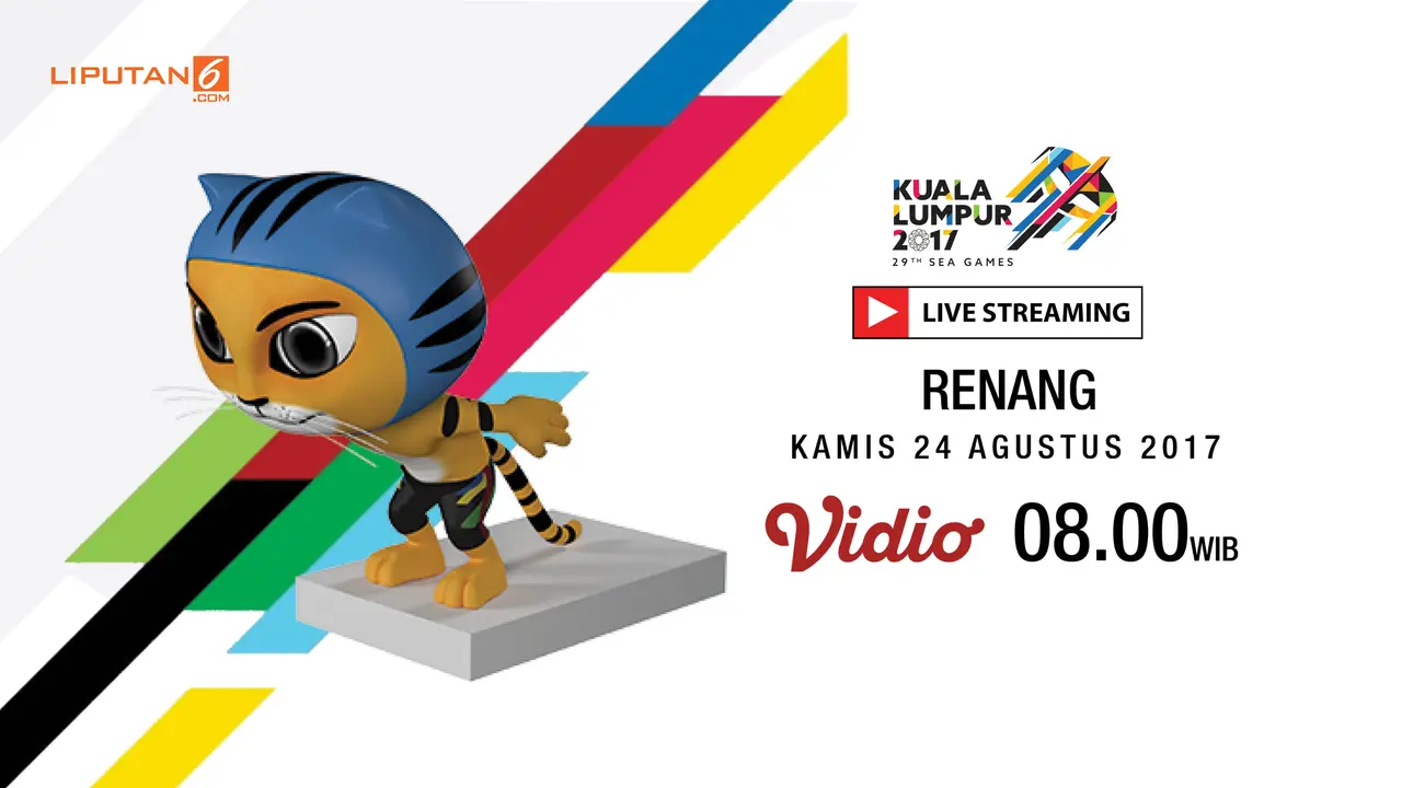 Banner Livestreaming Renang sea games 2017