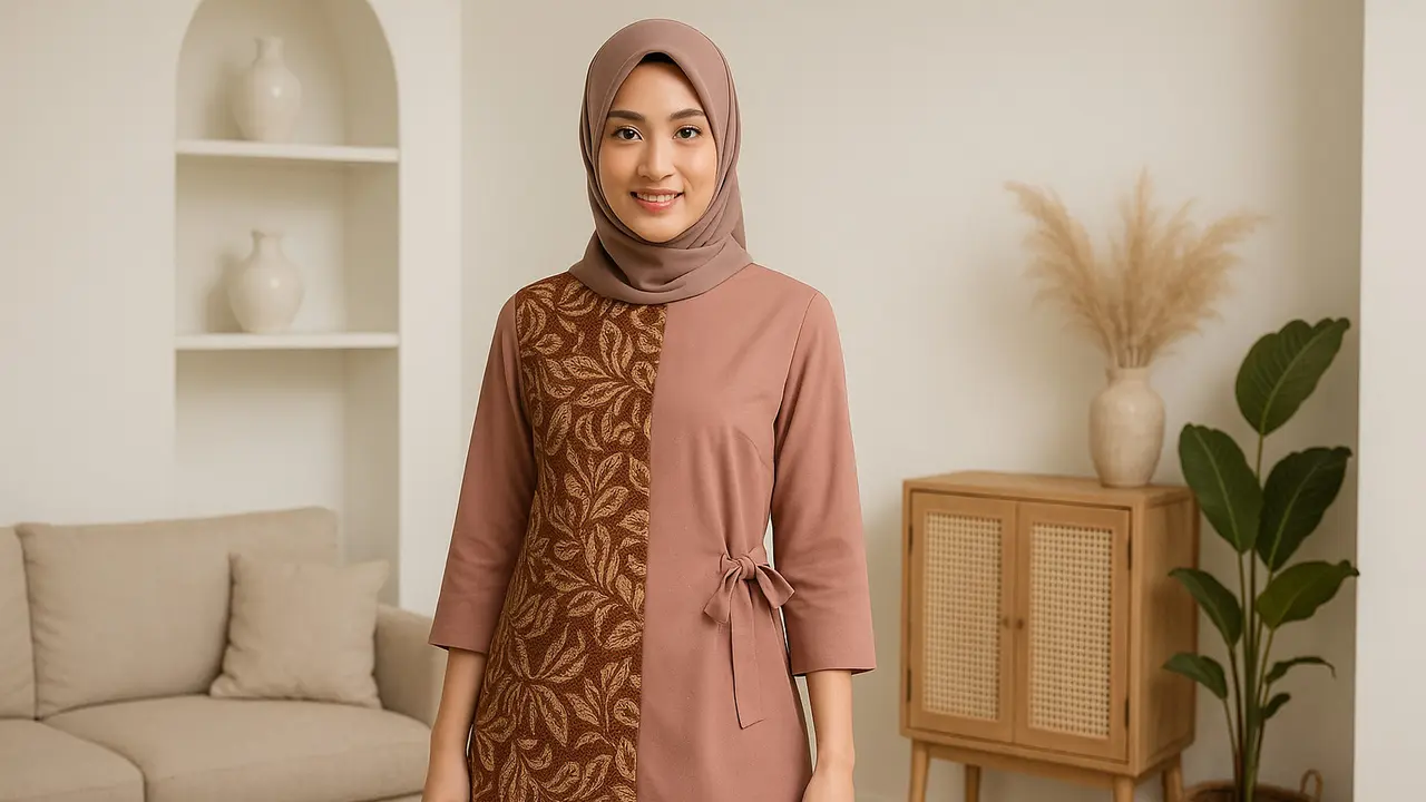 8 Model Baju Batik Lengan 3/4 untuk Kerja hingga Acara Formal, Nyaman dan Tetap Profesional