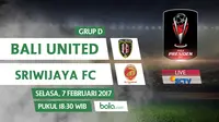 Saksikan Live Streaming Bali United Vs Sriwijaya FC di Bola.com