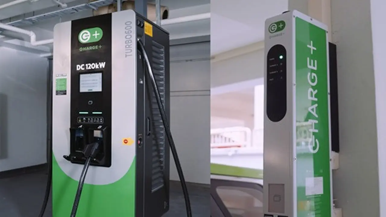 Stasiun pengisian mobil listrik.